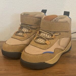 Zara Kids Tan and Blue Boots